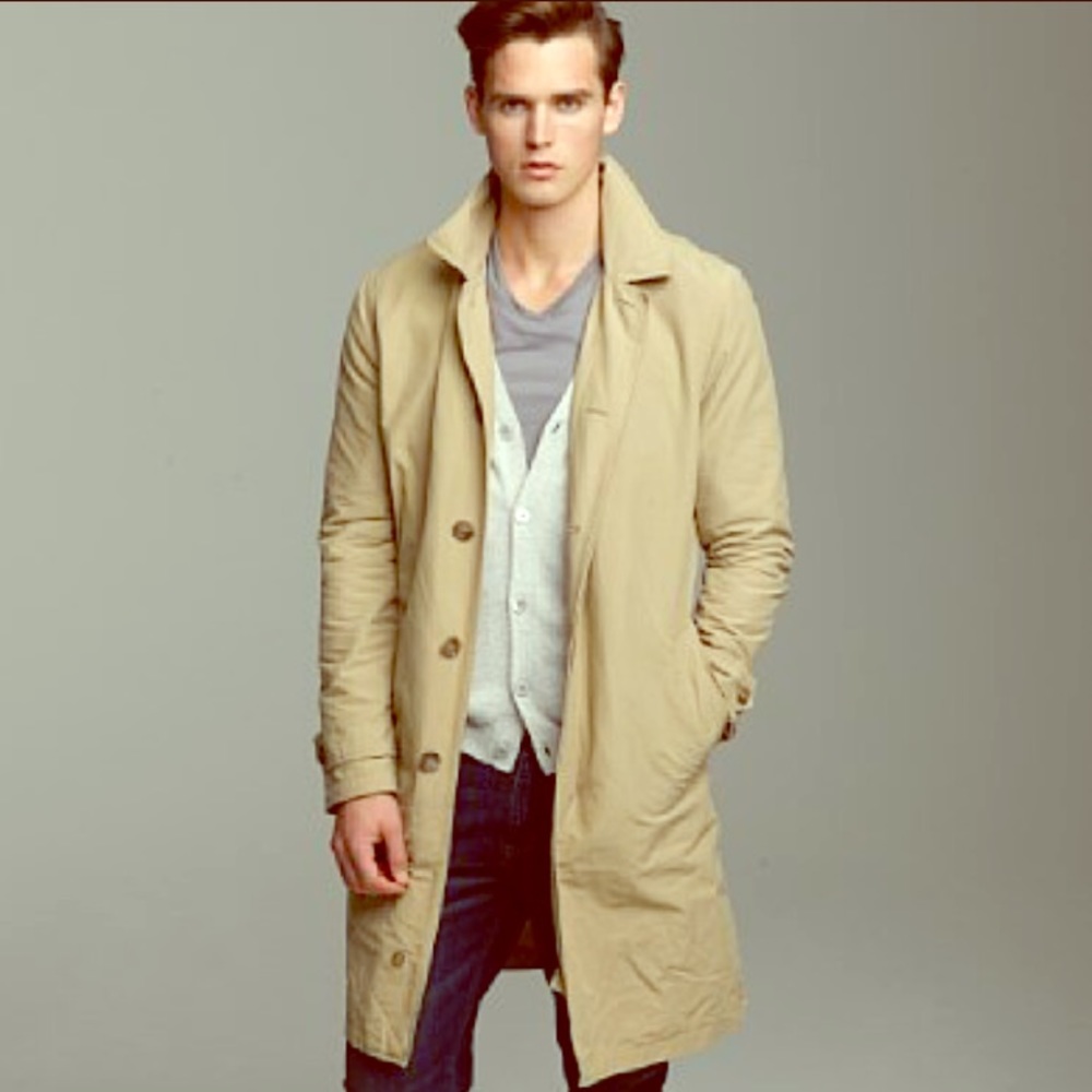 SALE!!Men's J. Crew Sutherland Trench Coat, Tan M.